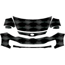 2013 Kia Rio EX,LX,SX Sedan 3M Pro Series Scotchgard Clear Bra Paint Protection Deluxe Film Kit