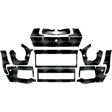 2013-2015 Mercedes G63 AMG 3M Pro Series Clear Bra Deluxe Paint Protection Kit