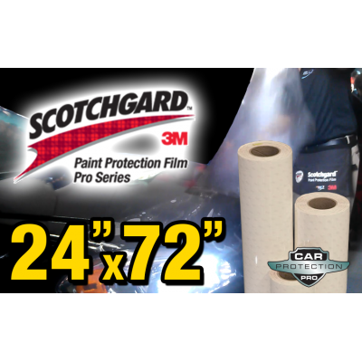 24" x 72" Genuine 3M Scotchgard Pro SeriesPaint Protection Film Bulk Roll Clear Bra Piece