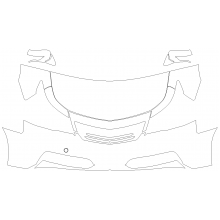 2012-2014 Acura TL 3M Pro Series Clear Bra Deluxe Paint Protection Kit