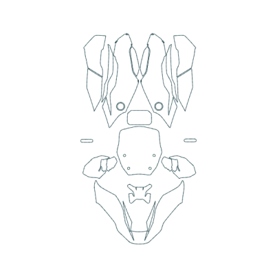 2024-2026 BMW R 1300 GS 3M Pro Series Clear Bra Front Fairing Paint Protection Film Kit