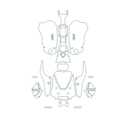 2025-2026 BMW R 1300 GS Adventure 3M Pro Series Clear Bra Front End Paint Protection Film Kit
