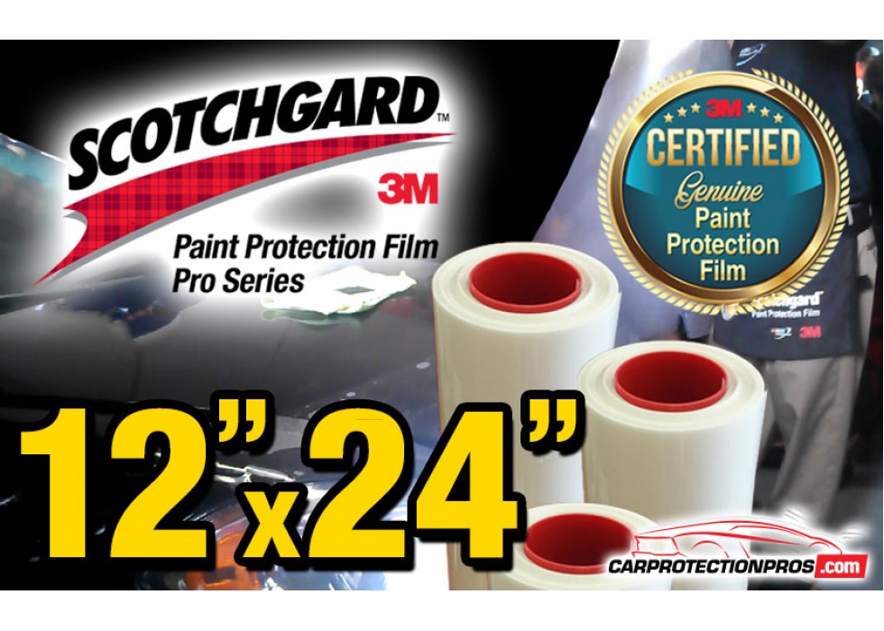 Genuine 3M Scotchgard Paint Protection Film Pro Series Clear Bra Roll 12" x 24"