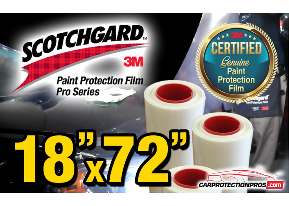 18 x 72 Genuine 3M Scotchgard Pro Series Paint Protection Film Bulk Roll  Clear Bra Piece