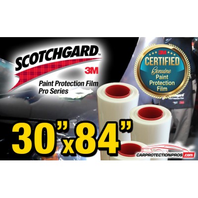 30" x 84" Genuine 3M Scotchgard Pro Series Paint Protection Film Bulk Roll Clear Bra Piece