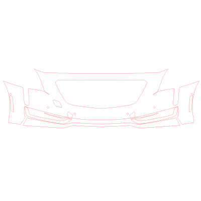 2016-2018 Cadillac CT6 3M Scotchgard Pro Series Clear Bra Paint Protection Film Bumper Kit