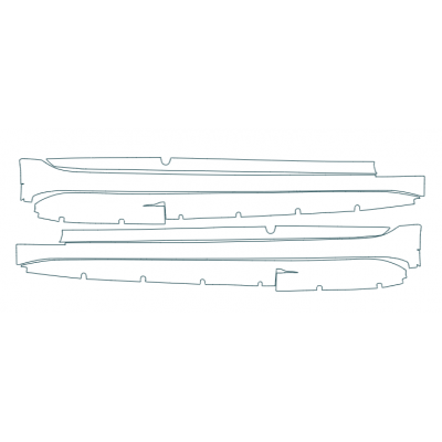 2022-2024 Cadillac CT4 Blackwing 3M Pro Series Clear Bra Rocker Panels Paint Protection Kit