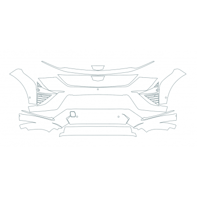 2025 Cadillac Optiq Luxury, Sport 3M Pro Series Clear Bra Front Bumper Paint Protection Film Kit