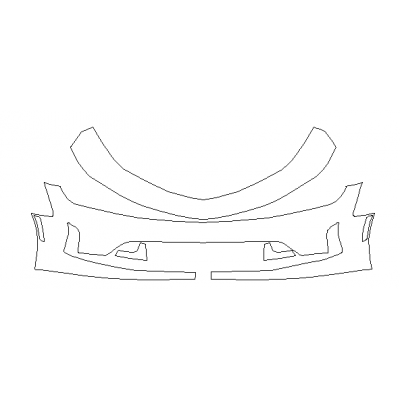 2019-2024 Chevrolet Camaro 1LS, 1LT, 2LT, 3LT, RS Package 3M Pro Series Clear Bra Front Bumper Paint Protection Kit
