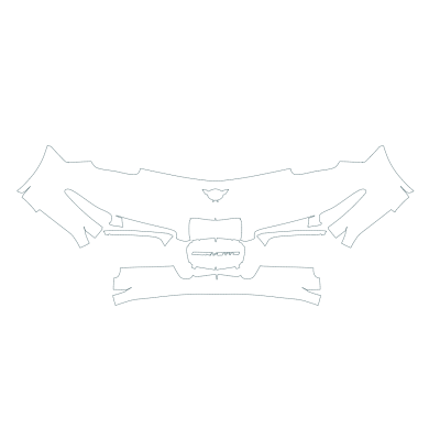 1997-2004 Chevrolet Corvette Base 3M Pro Series Clear Bra Front Bumper Paint Protection Kit