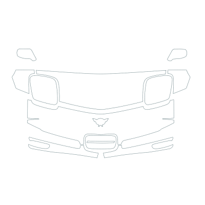 1997-2004 Chevrolet Corvette Base 3M Pro Series Clear Bra Deluxe Paint Protection Kit