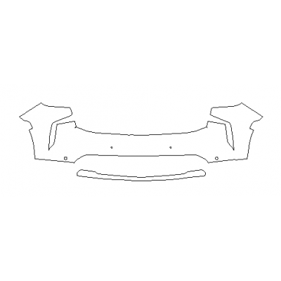 2021-2024 Chevrolet Suburban LT, High Country, Premier, RST 3M Pro Series Clear Bra Front Bumper Paint Protection Kit