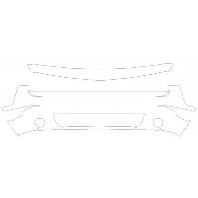 2015-2018 Dodge Challenger RT, SXT 3M Pro Series Clear Bra Front Bumper Paint Protection Kit