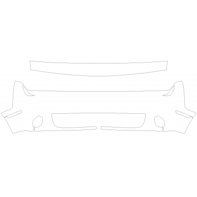 2019-2021 Dodge Challenger SXT 3M Pro Series Clear Bra Front Bumper Paint Protection Kit
