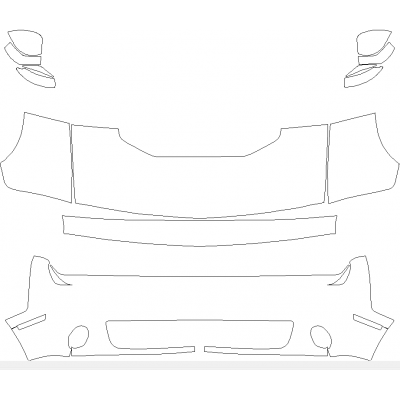 2019-2021 Dodge Challenger SXT 3M Pro Series Clear Bra Deluxe Paint Protection Kit