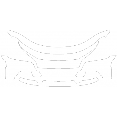 2015-2023 Dodge Charger R/T, SE, SXT 3M Pro Series Clear Bra Front Bumper Paint Protection Kit 