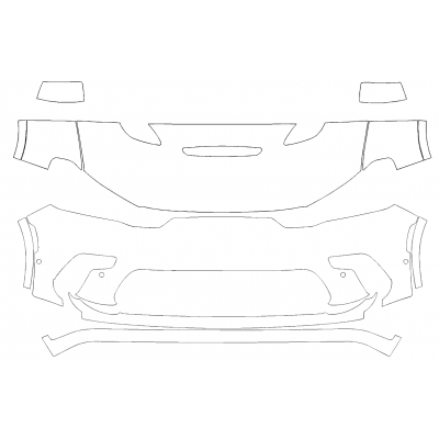 2021-2023 Dodge Durango SRT 3M Pro Series Clear Bra Deluxe Paint Protection Kit