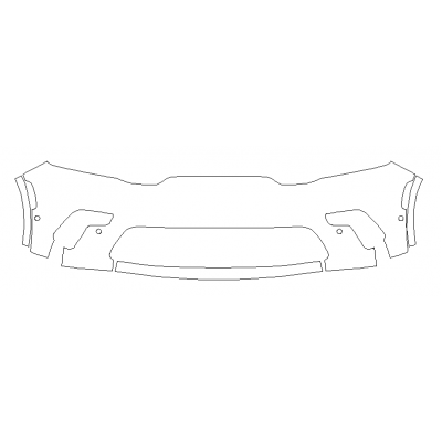 2021-2024 Dodge Durango SRT Hellcat 3M Pro Series Clear Bra Front Bumper Paint Protection Kit