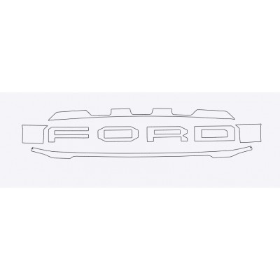 2024 Ford F150 Raptor 3M Pro Series Clear Bra Grille Paint Protection Film Kit