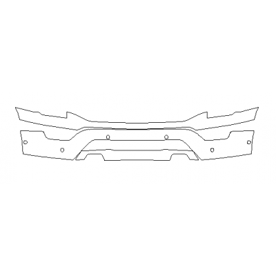 2021-2023 Ford F-150 Tremor 3M Pro Series Clear Bra Front Bumper Paint Protection Kit