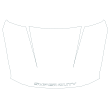 2017-2022 Ford F250/350 Super Duty XL XLT Lariat Platinum Limited 3M Pro Series Clear Bra Full Hood Paint Protection Film Kit