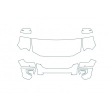 2024 Ford Ranger XLT, Lariat 3M Pro Series Clear Bra Deluxe Paint Protection Film Kit