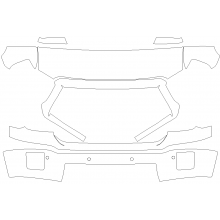 2014-2015 GMC Sierra 1500 Denali 3M Pro Series Clear Bra Deluxe with Grille Paint Protection Kit