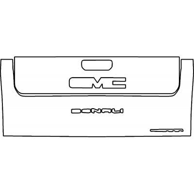 2019-2022 GMC Sierra 1500 Denali 3M Pro Series Clear Bra Tailgate Paint Protection Kit