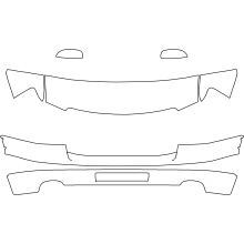 2011-2014 GMC Sierra 2500 3500 Denali 3M Pro Series Clear Bra Deluxe Paint Protection Kit