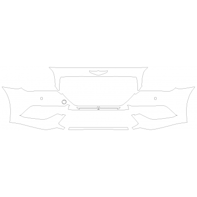 2018-2020 Genesis G80 Sport 3M Pro Series Clear Bra Front Bumper Paint Protection Kit