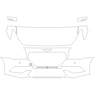 2018-2020 Genesis G80 Sport 3M Pro Series Clear Bra Deluxe Paint Protection Kit