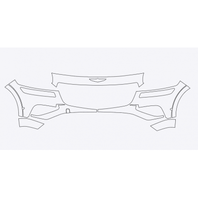 2025 Genesis GV80 Advanced, Prestige, Select and Standard 3M Pro Series Clear Bra Front Bumper Paint Protection Film Kit