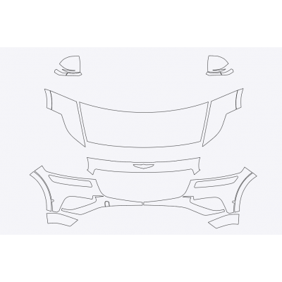 2025 Genesis GV80 Advanced, Prestige, Select and Standard 3M Pro Series Clear Bra Deluxe Paint Protection Film Kit