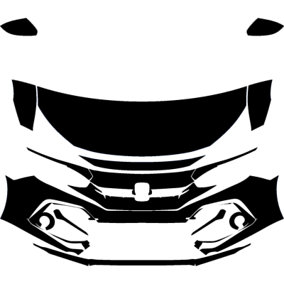 2020-2021 Honda Civic Si Sedan 3M Pro Series Clear Bra Deluxe Paint Protection Kit