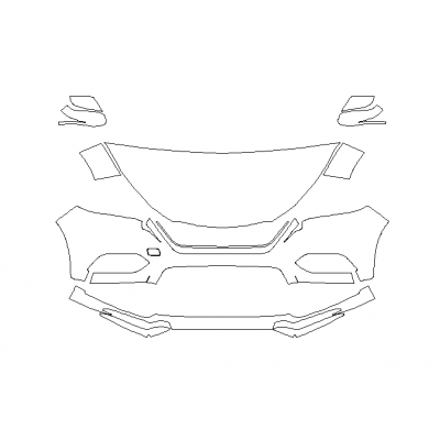 2019-2022 Honda HR-V Sport Touring 3M Pro Series Clear Bra Deluxe Paint Protection Kit