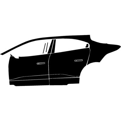 2019-2020 Jaguar I-Pace 3M Pro Series Clear Bra Left Door and Fender Paint Protection Kit