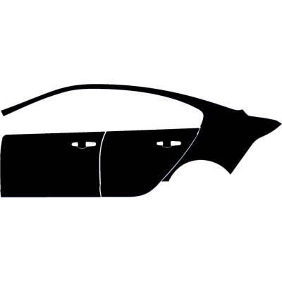 2020 Jaguar XE Base, S 3M Pro Series Clear Bra Left Door and Rear Fender Paint Protection Kit
