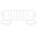 2020-2023 Jeep Gladiator Rubicon Grille 3M Pro Series Clear Bra Kit