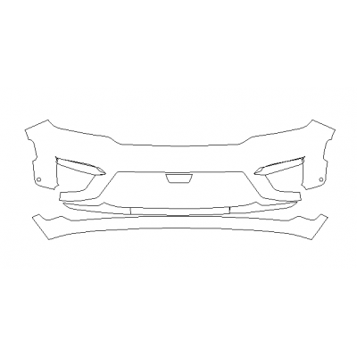 2022-2024 Jeep Grand Cherokee Laredo 3M Pro Series Clear Bra Front Bumper Paint Protection Kit