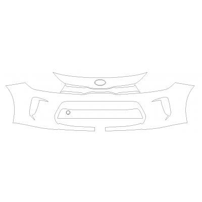 2018-2020 Kia Rio 3M Pro Series Clear Bra Front Bumper Paint Protection Kit