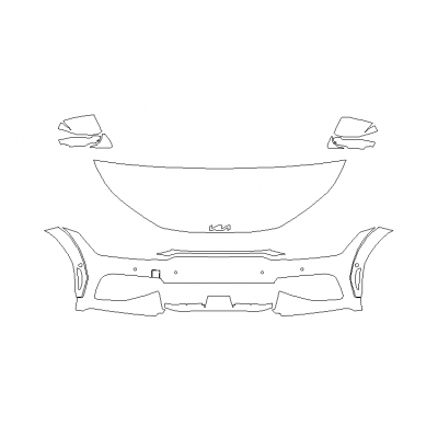 2022-2023 Kia EV6 GT-Line Pro Series Clear Bra Deluxe Paint Protection Kit