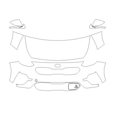 2020-2021 Kia Niro EV EX 3M Pro Series Clear Bra Deluxe Paint Protection Kit