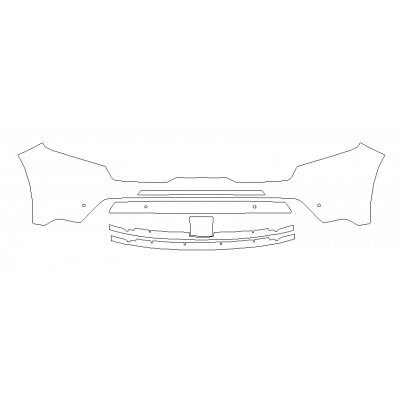 2021-2023 Kia Sorento X-Line, LX 3M Pro Series Clear Bra Front Bumper Paint Protection Kit