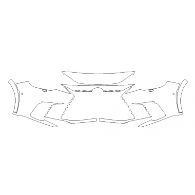 2023-2024 Lexus RX F-Sport 3M Pro Series Clear Bra Front Bumper Paint Protection Kit