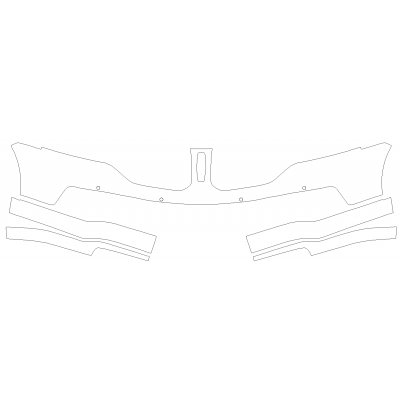 2015-2017 Lincoln Navigator 3M Pro Series Scotchgard Clear Bra Paint Protection Film Bumper Kit