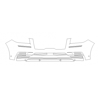 2018-2021 Lincoln Navigator Premiere 3M Pro Series Clear Bra Front Bumper Paint Protection Film Kit