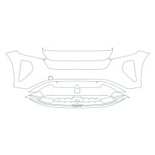 2025-2026 Lucid Gravity Grand Touring SUV 3M Pro Series Front Bumper + Lower Bumper Clear Bra Kit