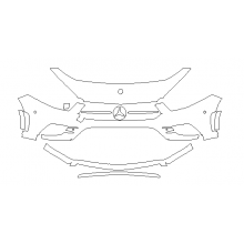 2019-2022 Mercedes-Benz A-Class AMG 3M Pro Series Clear Bra Front Bumper Paint Protection Kit