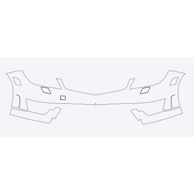 2012-2015 Mercedes C63 AMG 3M Pro Series Clear Bra Front Bumper Paint Protection Kit