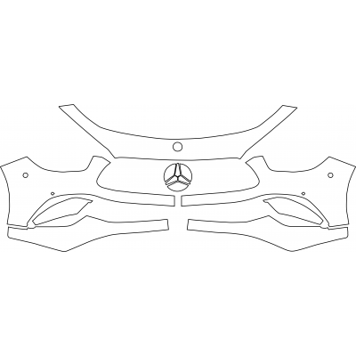 2021 Mercedes-Benz AMG E63 S 3M Pro Series Clear Bra Front Bumper Paint Protection Kit